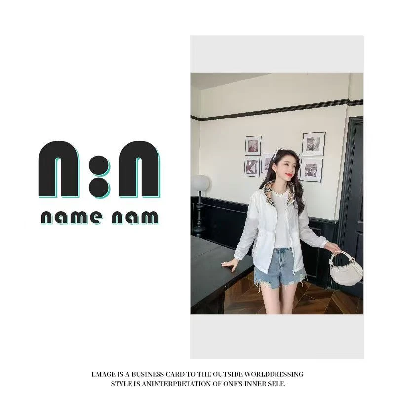 时尚英伦风长袖防晒衣女外套176381