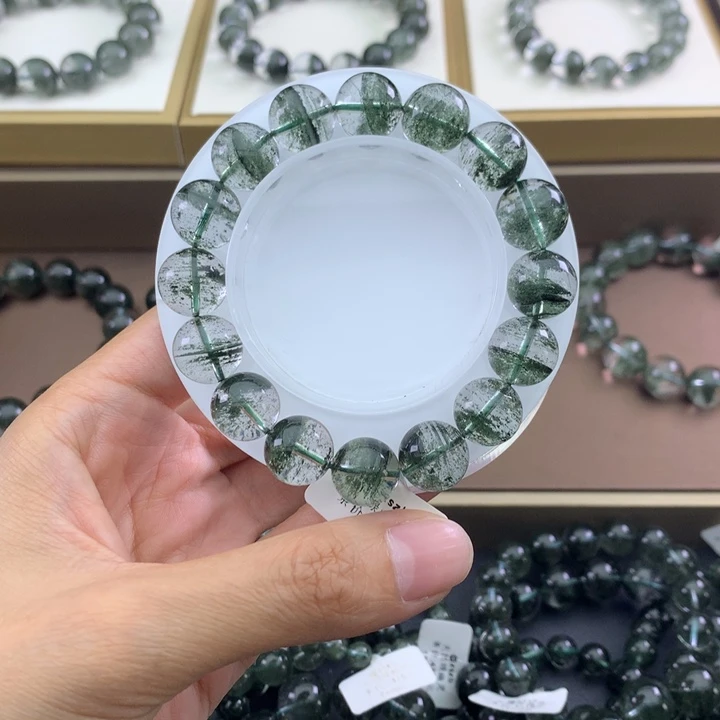 未镶嵌手链水晶小**攸绿幽灵