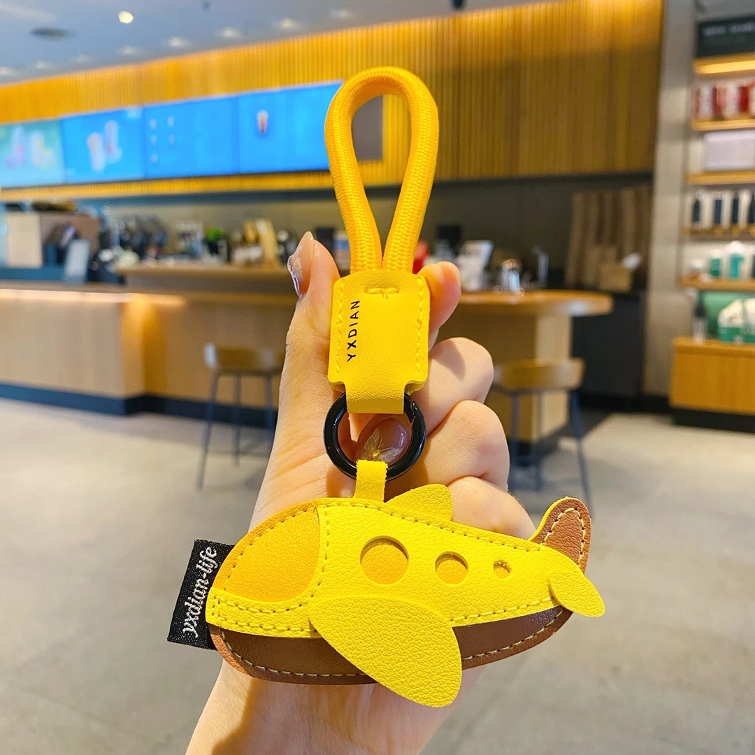 2025年新款皮质交通工具钥匙扣可爱包包挂件钥匙链卡通书包挂件