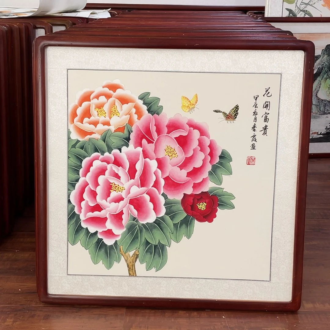 国画带框尺寸63*63厘米