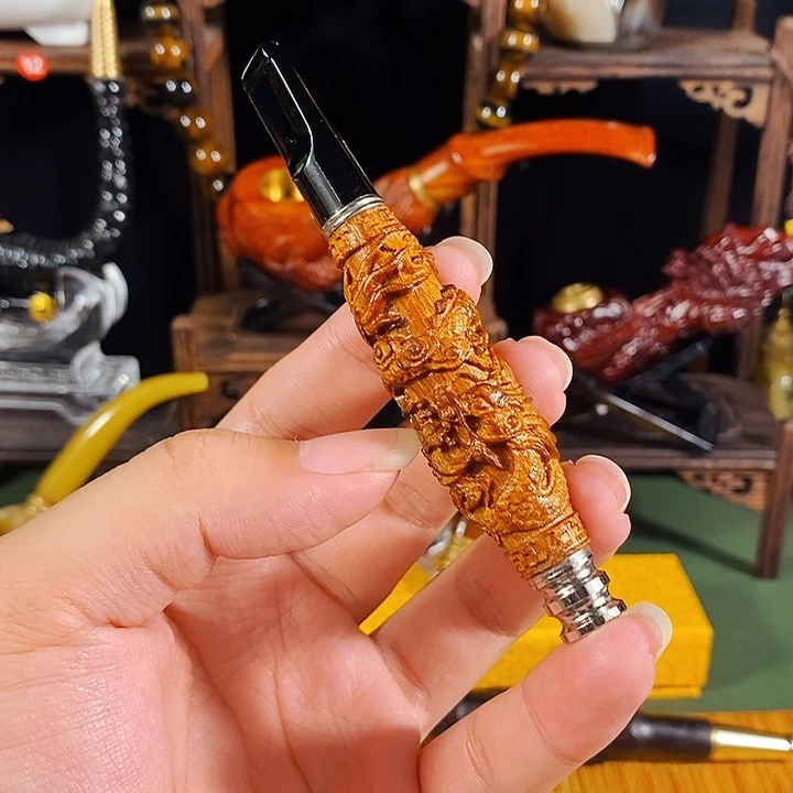 高端定制金丝楠烟嘴