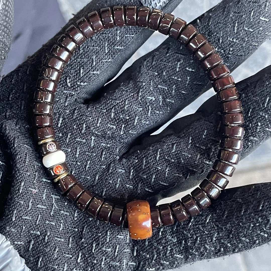 【佳哥推荐】J50256-紫金鼠实心鼠黑金药片单圈-7mm左右