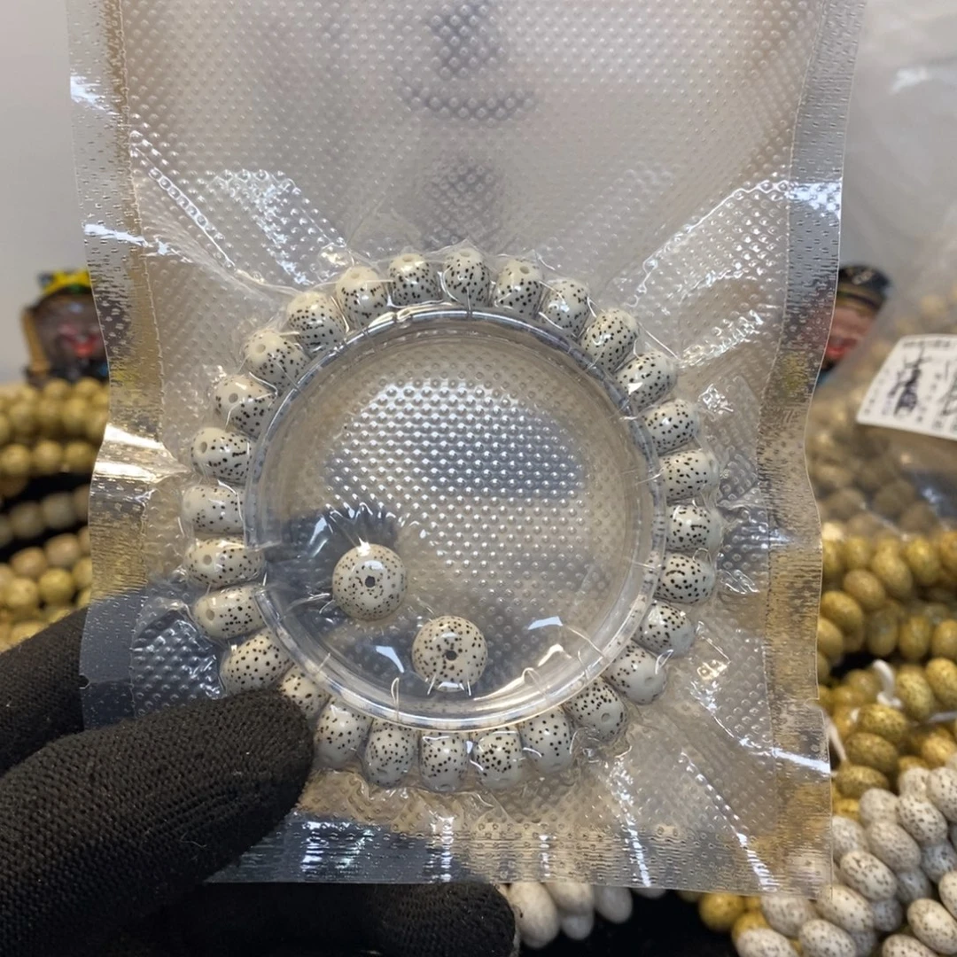 吊坠星月菩提8x12脱脂顺白桶珠手串