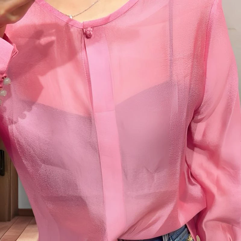 中式改良莱赛尔天丝衬衫女宽松显瘦复古盘扣禅意茶服上衣