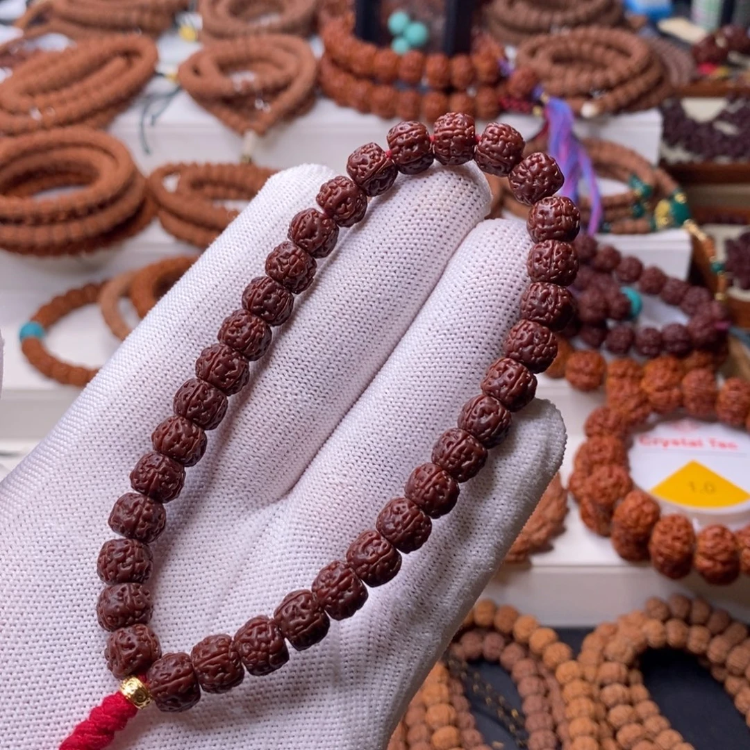 金刚菩提手串五瓣直切盘龙，尺寸9.5