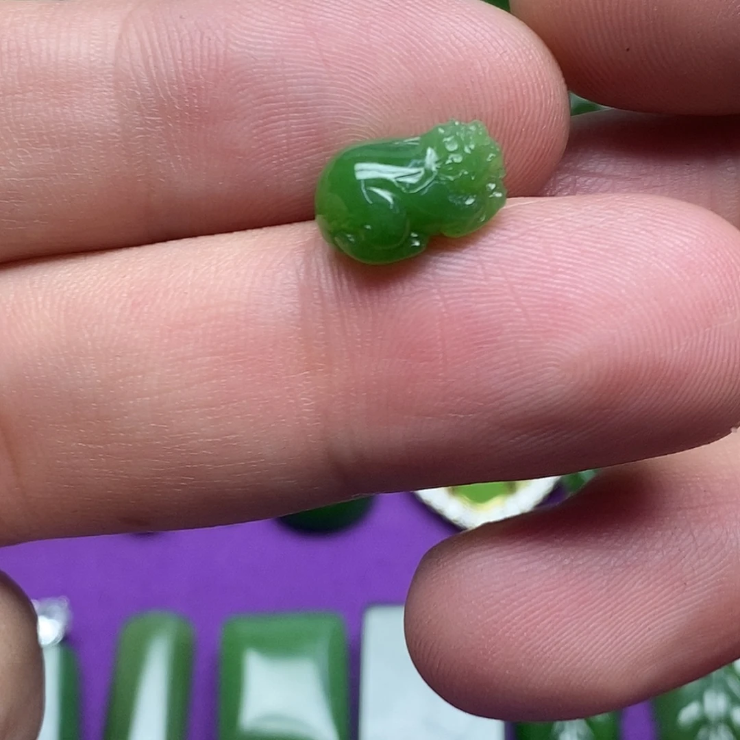 和田玉（碧玉）未镶嵌吊坠(不含链)