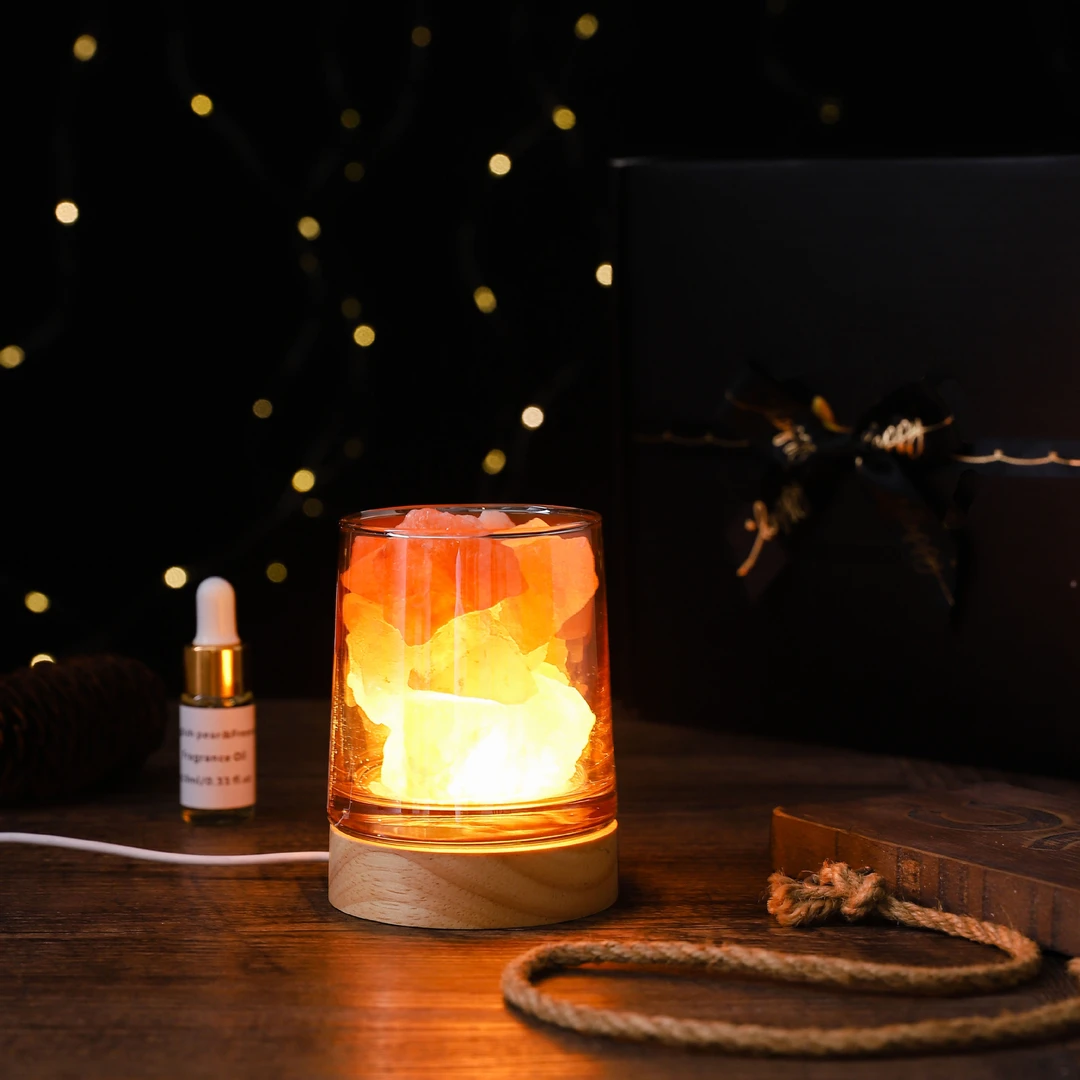 【生日礼物】灯座高级水晶扩香石无火香薰精油持久清香晶石香薰