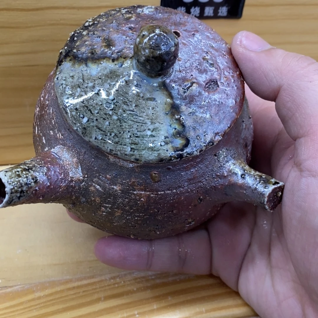 陶园柴烧，精品高货383瑕摆件