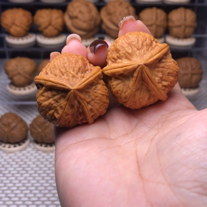 文玩核桃把件94号金香炉异形36尺