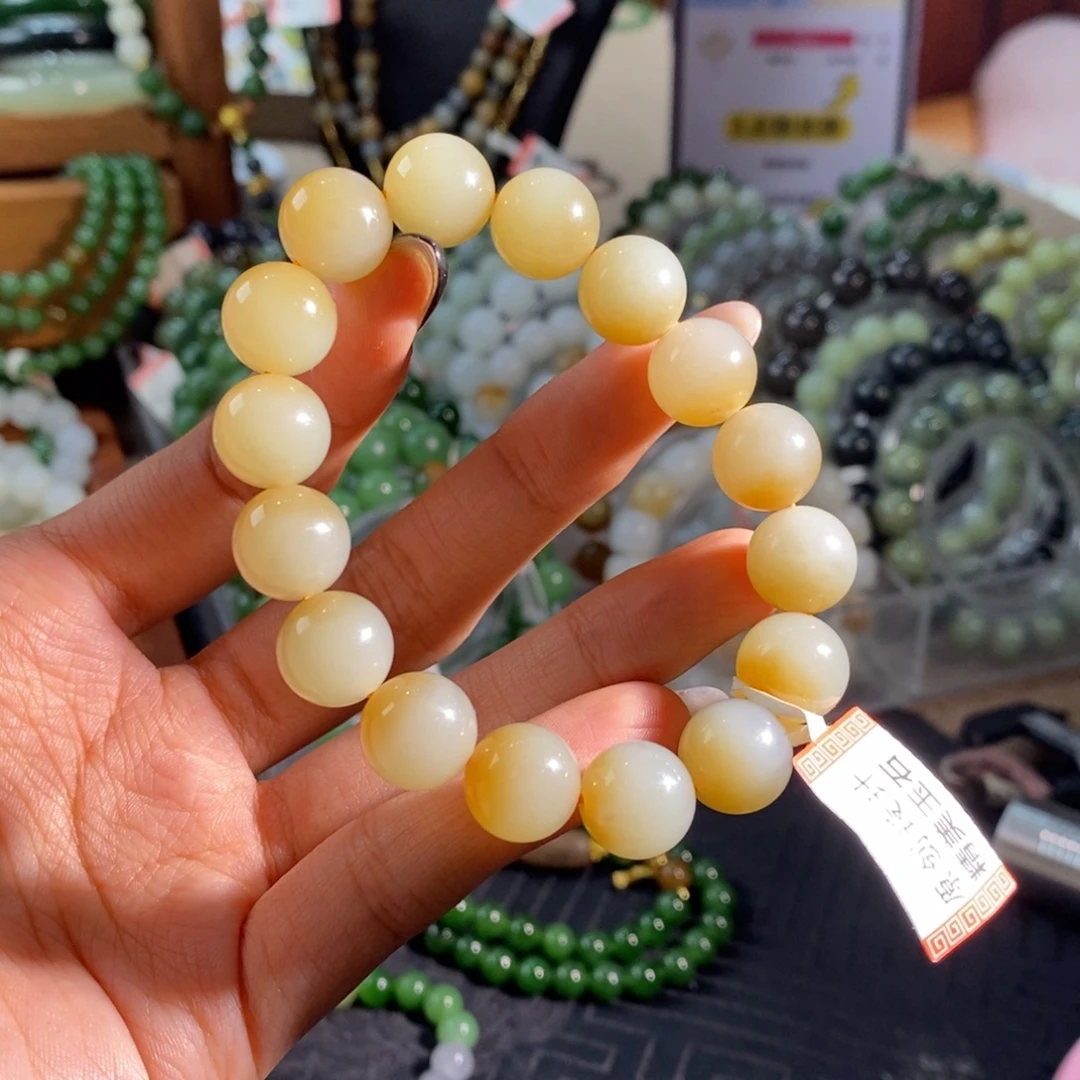 和田玉未镶嵌手链