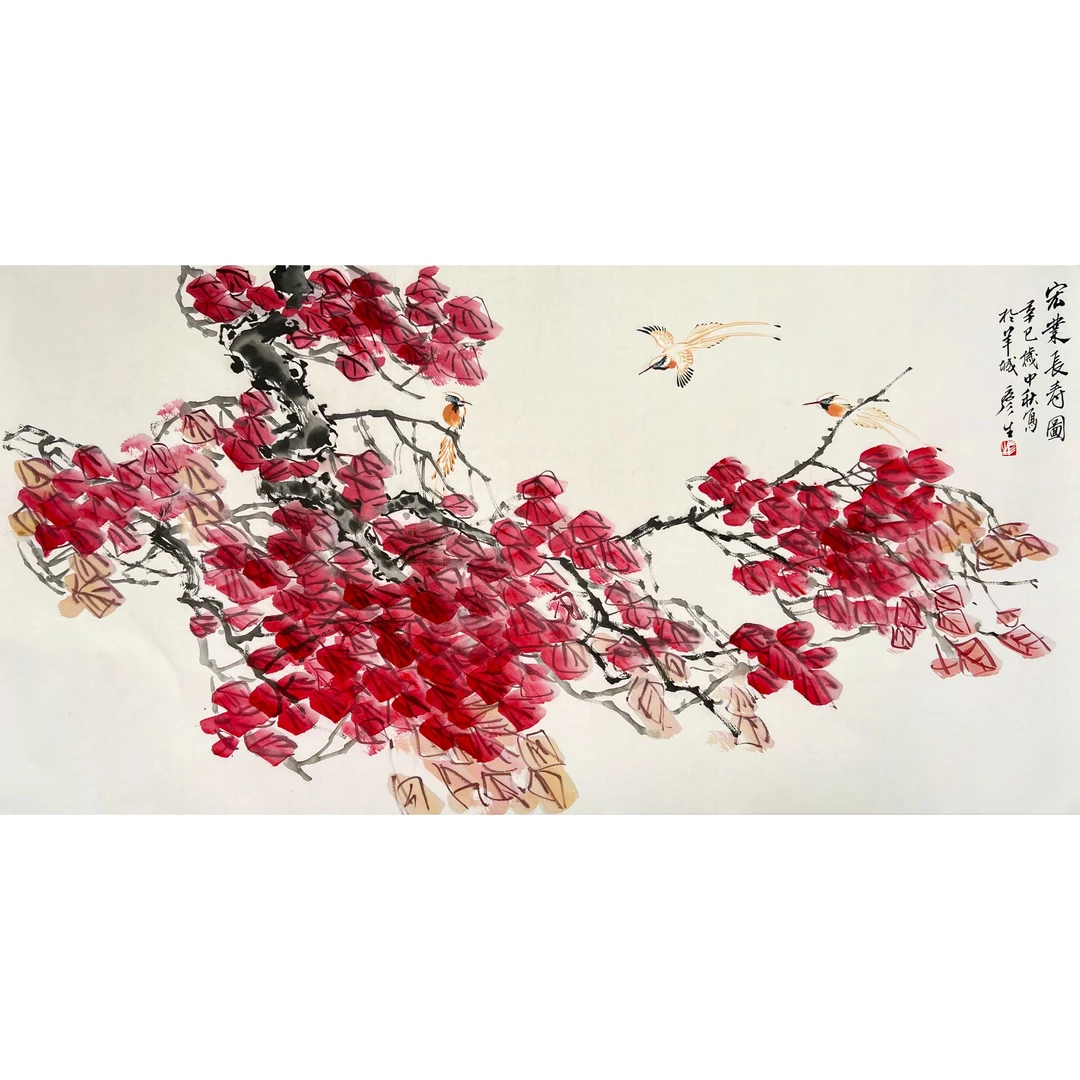 GT1827-周彦生绘画托片68x138cm/约8平尺