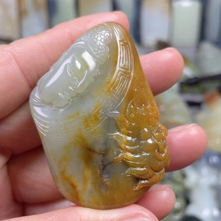 和田玉未镶嵌挂件