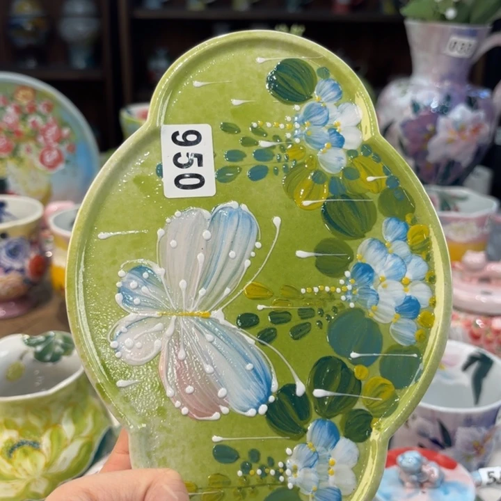瓷片景德镇手绘高温釉下彩陶瓷茶具