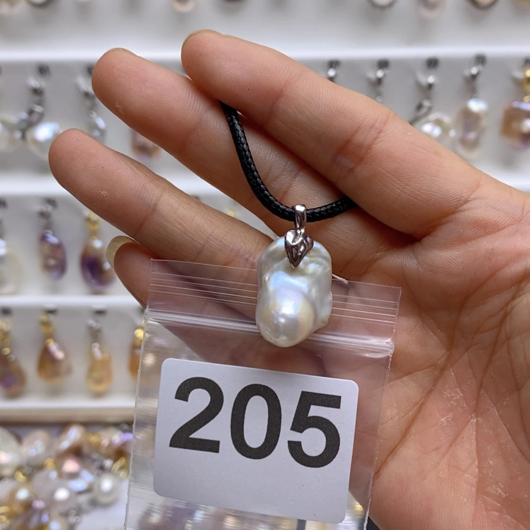 淡水珍珠颈饰银S925镶嵌205