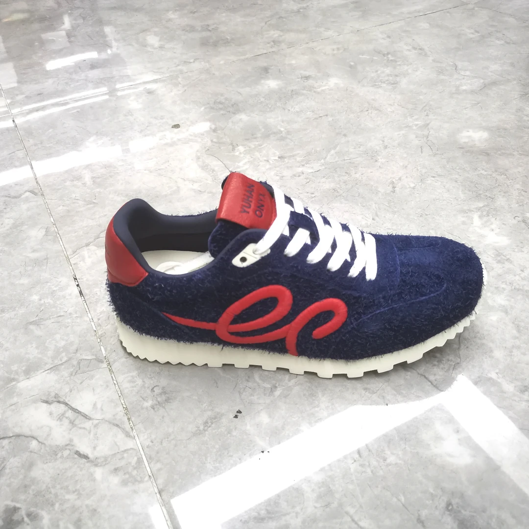 【聚新汇】2557-2秋冬时尚百搭真皮系带英伦复古内增高德训鞋