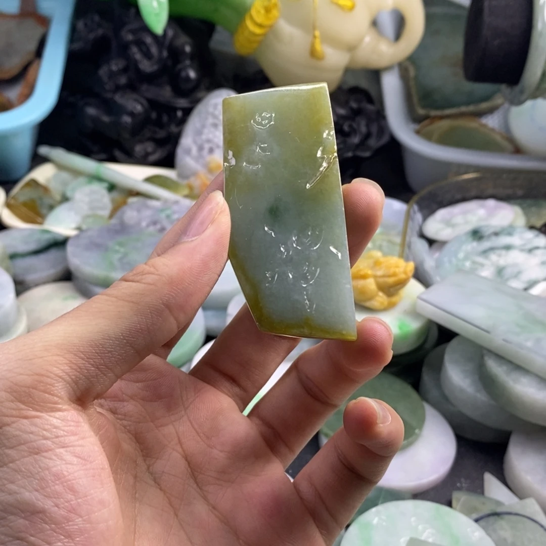 翡翠散珠翡翠A货 60