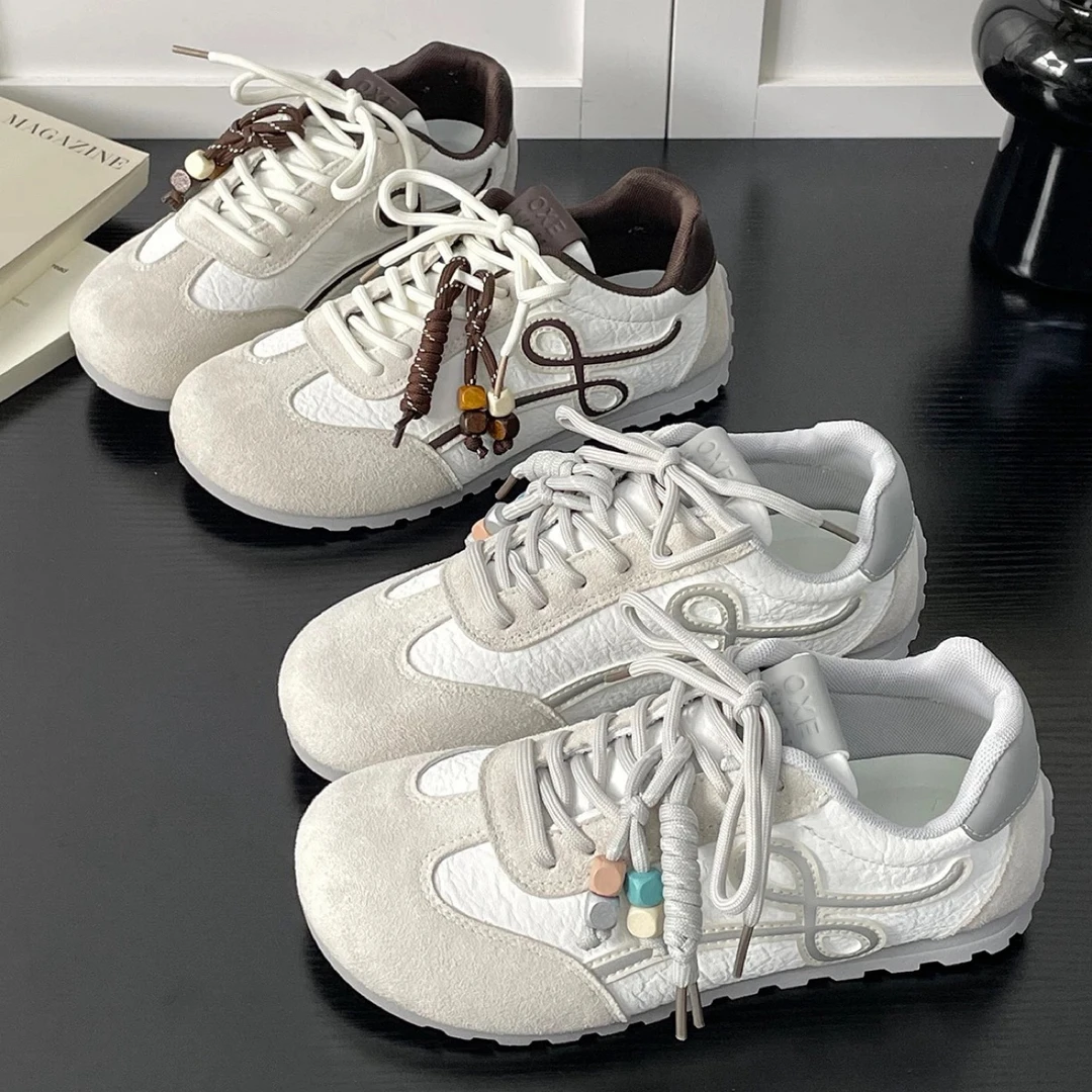 K62 复古阿甘德训鞋女2025秋新款百搭软底轻便休闲板鞋运动小白鞋