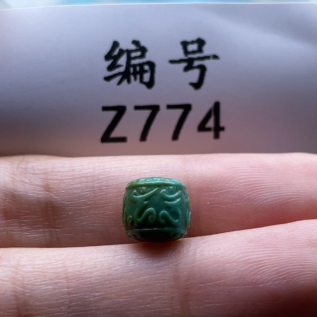 未镶嵌绿松石珠宝奇石7*8mm