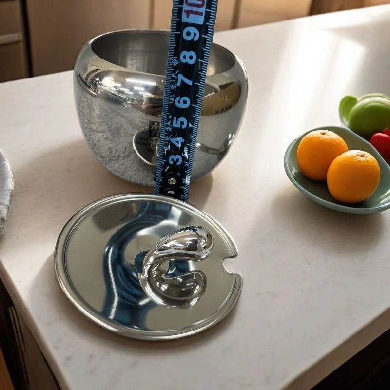 A3-18/10不锈钢出口外贸欧式苹果调味罐调料罐盐糖罐厨房用具