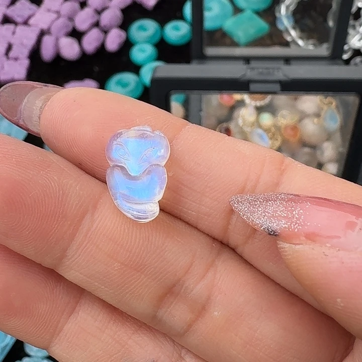 水晶珠宝半成品未镶嵌冰**啡