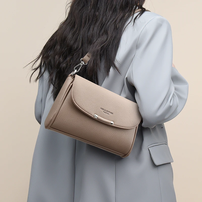 袋鼠蔓蔓雅源高级感腋下包女包简约斜挎包百搭单肩包中年妈妈包包