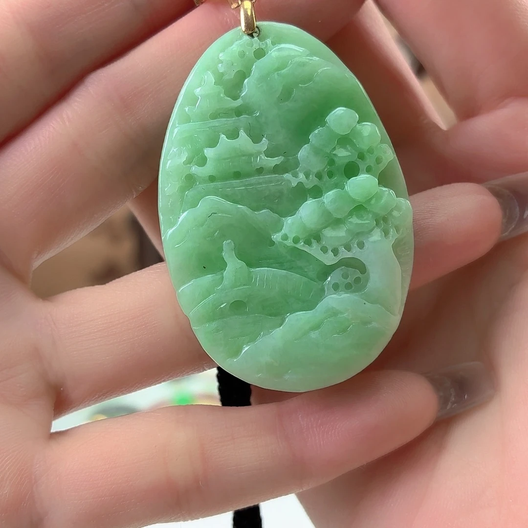 翡翠未镶嵌颈饰翡翠