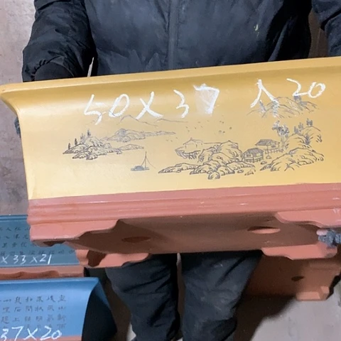 紫砂花盆手工制作