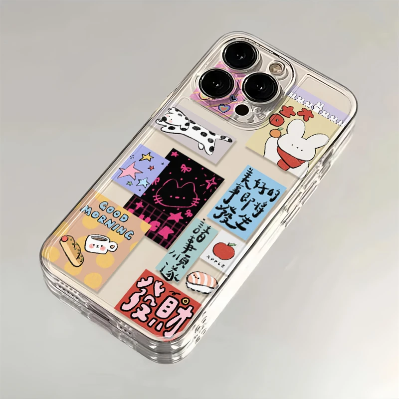 好运贴画适用iPhone16小米15华为苹果14promax手机壳13太空12软MT