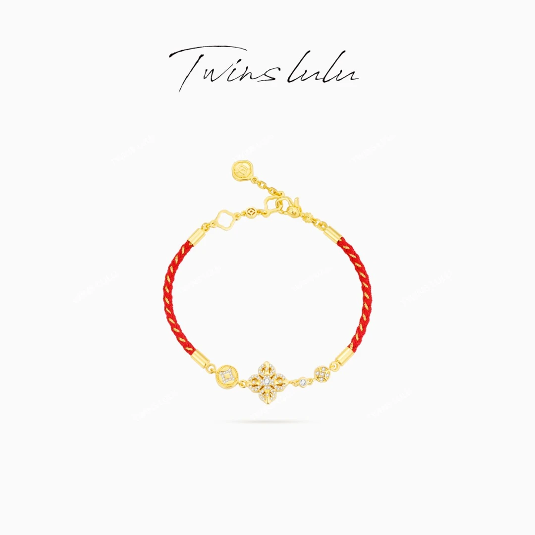 TWINS LULU【金刚杵】双十二 明星同款饰品金刚杵红绳手链TSS6978