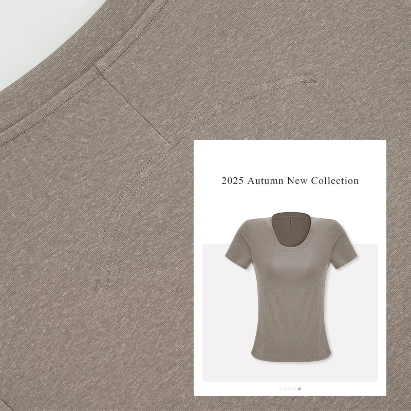 【U领裸感T】高端独特短袖女新款百搭设计感收背显瘦T恤女袖T恤女