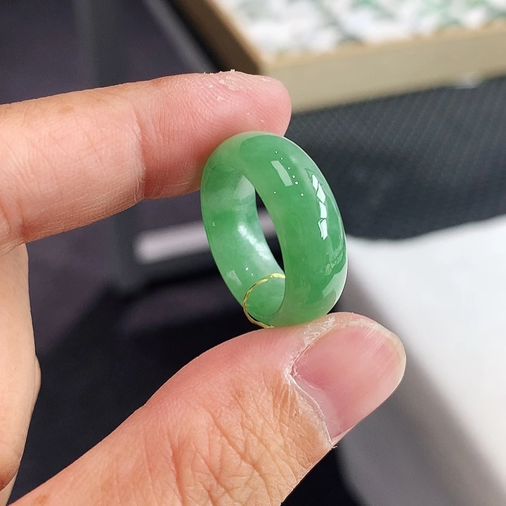 翡翠未镶嵌戒指11-12号