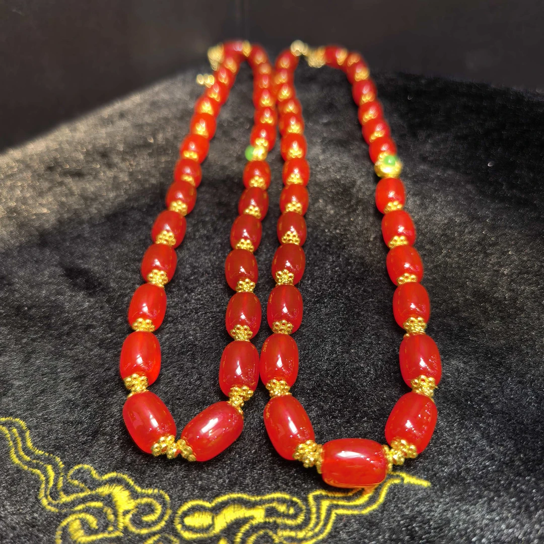 江德洋珠宝S8039红湖阿卡红卡玛瑙红项链-多样性发货只发一件