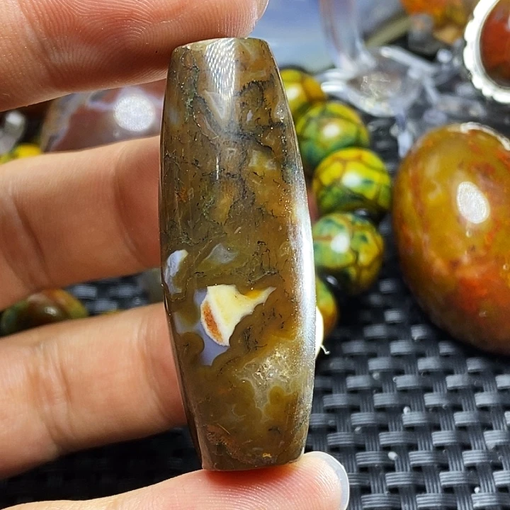 挣***猬玛瑙/玉髓未镶嵌颈饰