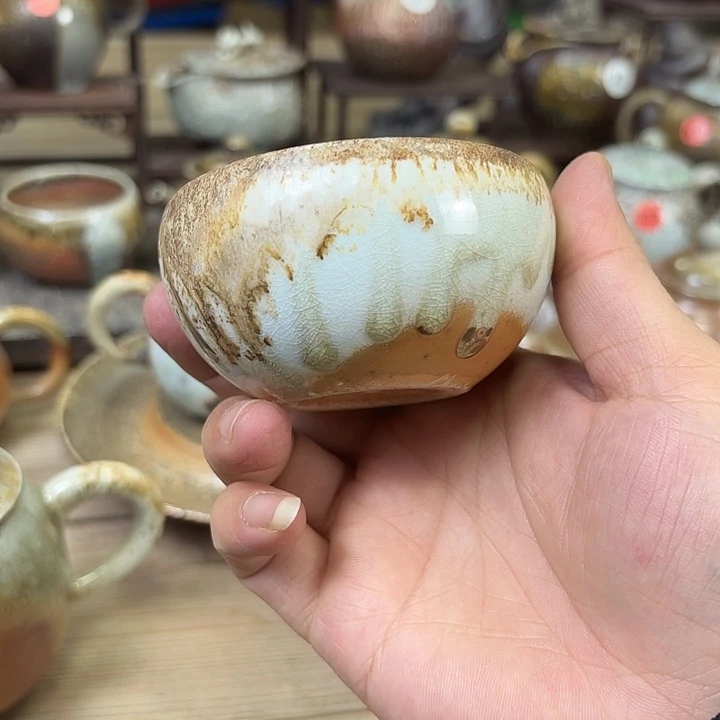 柴烧窑底杯 柴烧清仓福利