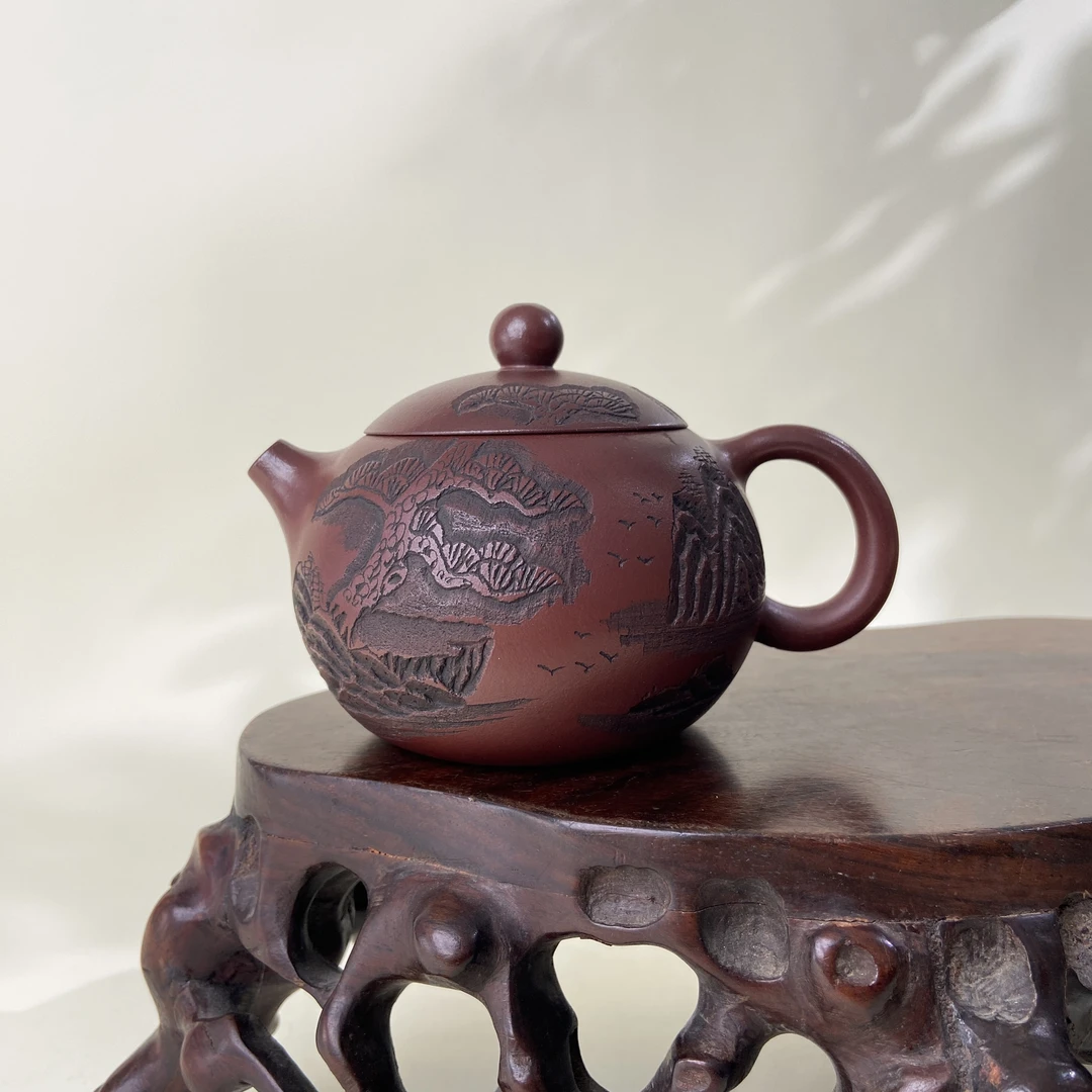 宜兴手工紫砂陶 茶壶GS3773-1