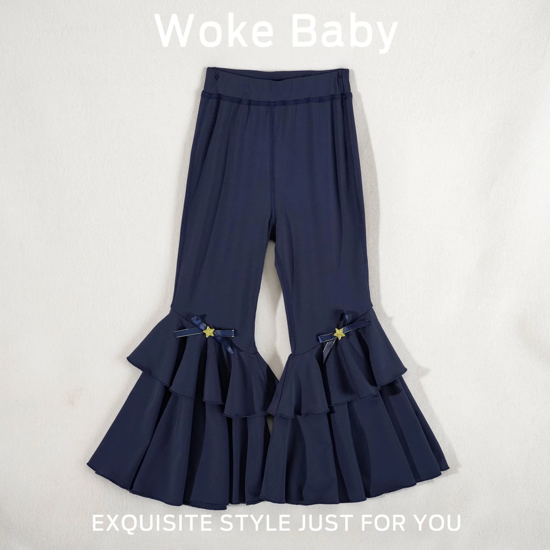 女童春季汉服外套新款复古朱迪裤子F031