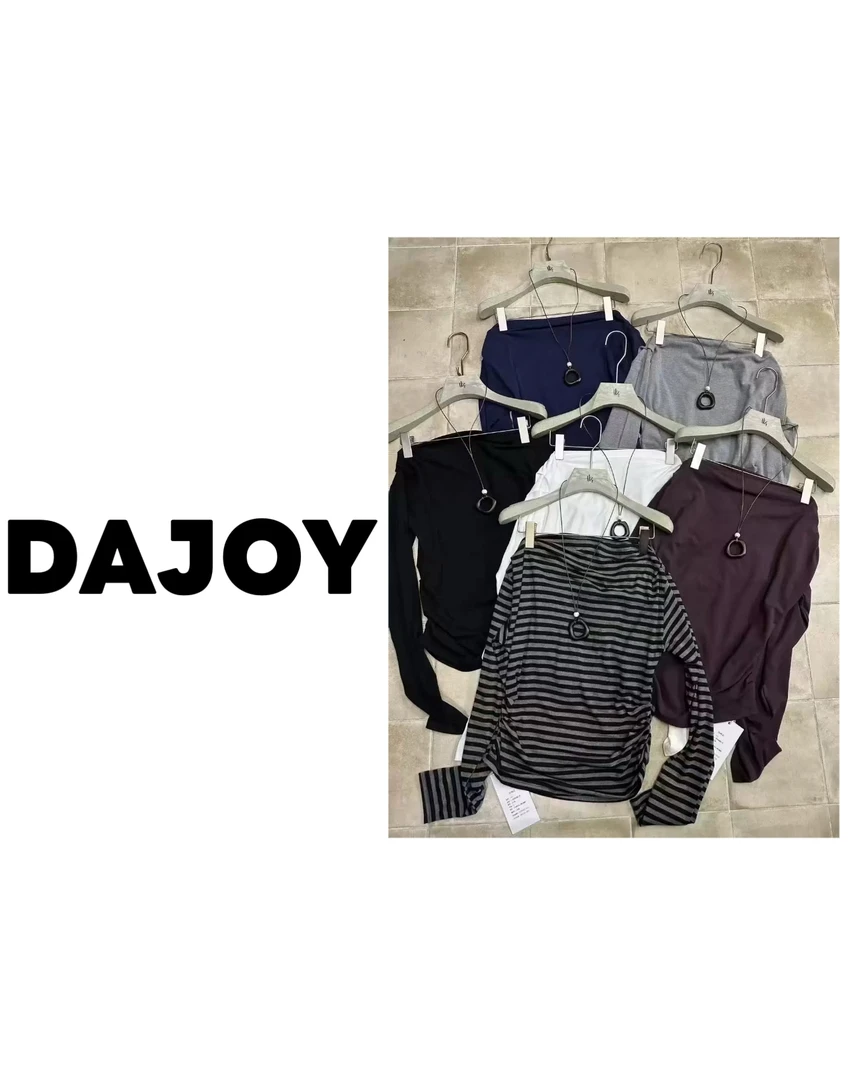 【DAJOY】T恤修身型半袖常规短袖潮流打底衫常规款简约公主风