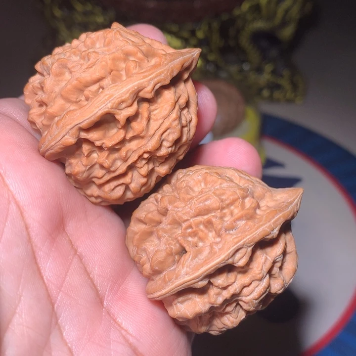 吊坠文玩核桃山地粉丝官帽41