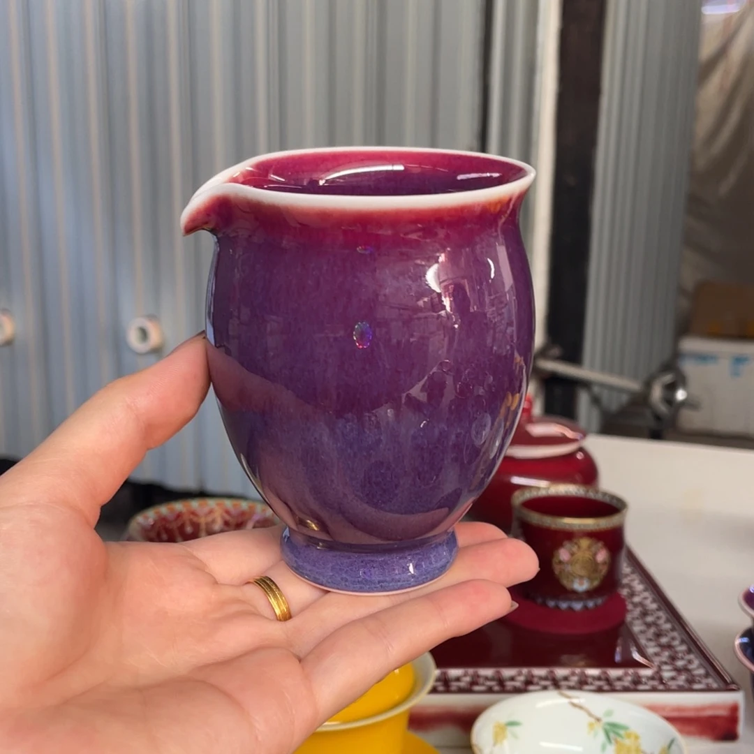 清欢雅玩原矿玫瑰紫福利公道杯