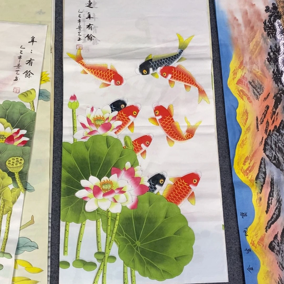 国画尺寸100✖️50三尺工笔手绘画