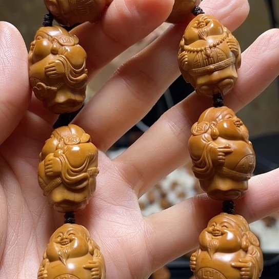 橄榄核手串/手链黄胖财神