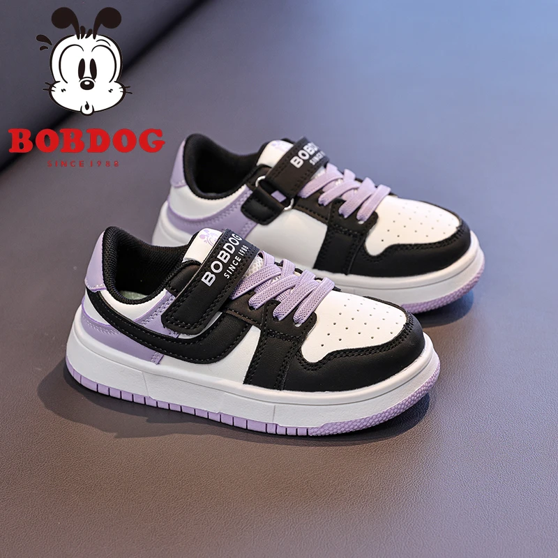 巴布豆女童百搭时尚板鞋春秋新款品牌童鞋6-12岁爆款男童休闲板鞋