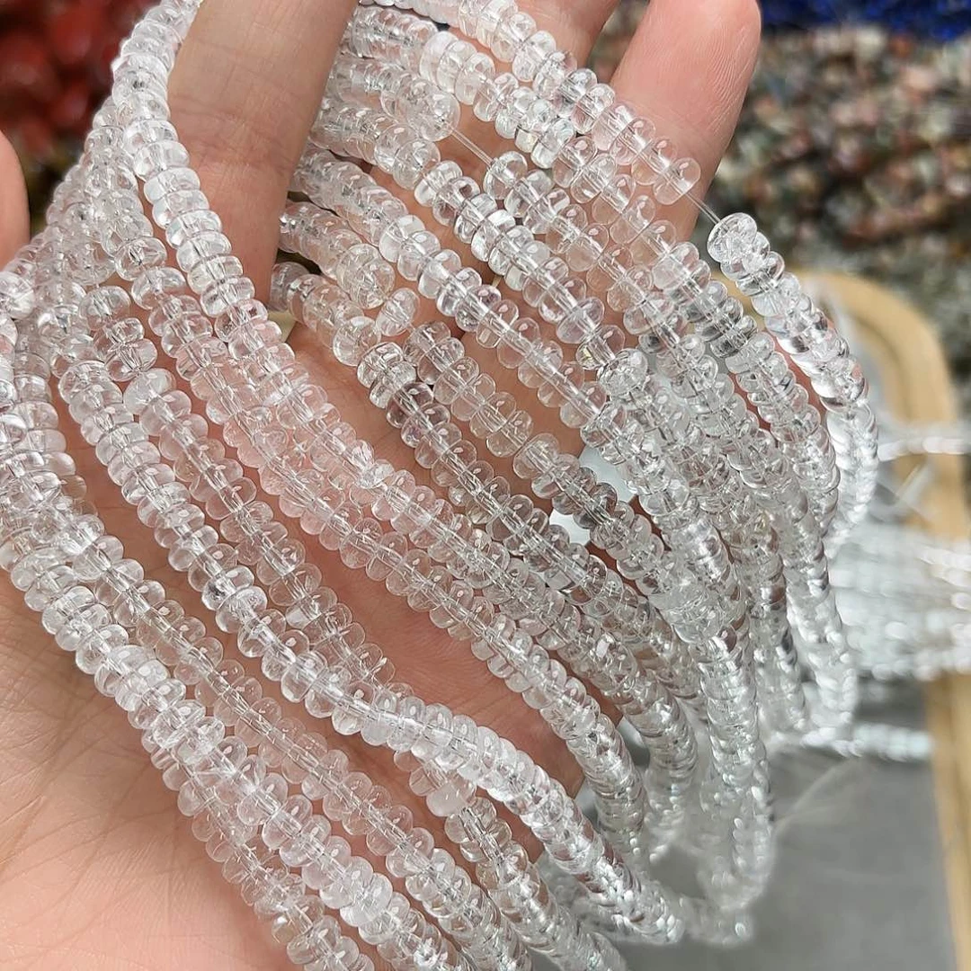 未镶嵌玛瑙/玉髓珠宝半成品卡六白水算盘一条
