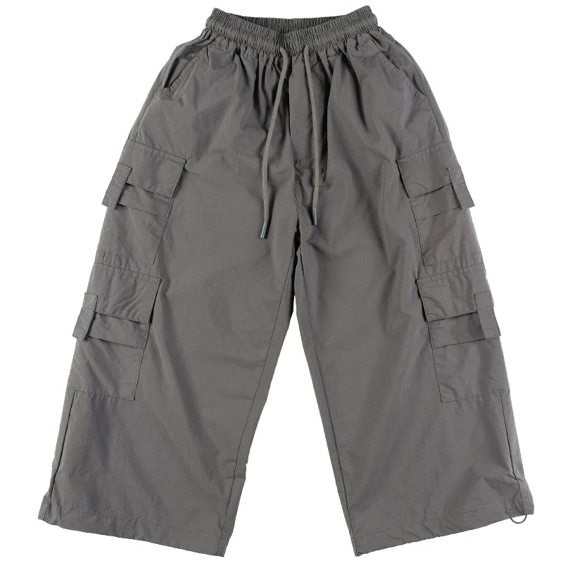 K5259儿童工装裤男童夏季八分裤休闲裤潮中大童防蚊裤薄