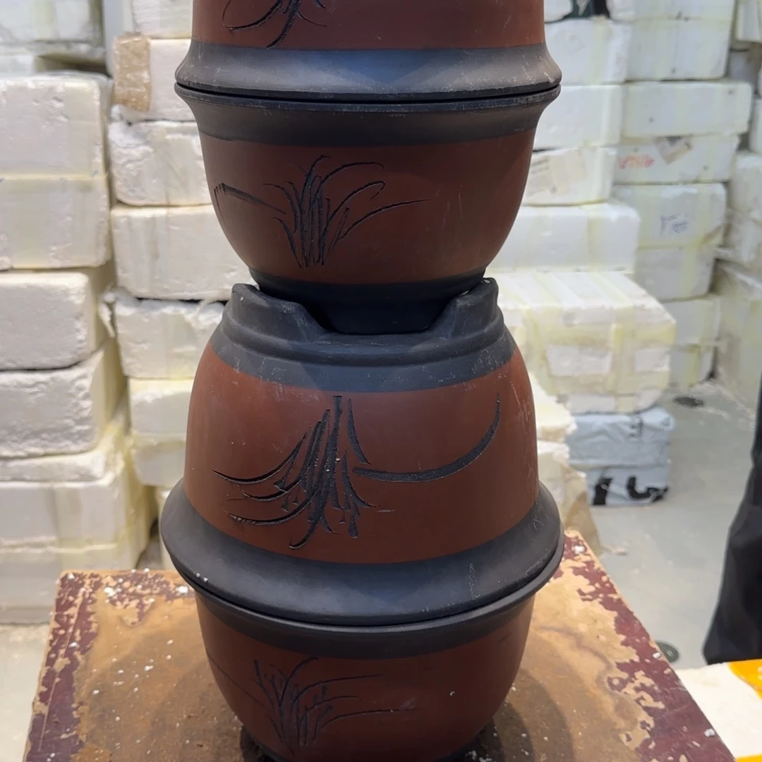 紫砂花盆口径18.12/14.10口径