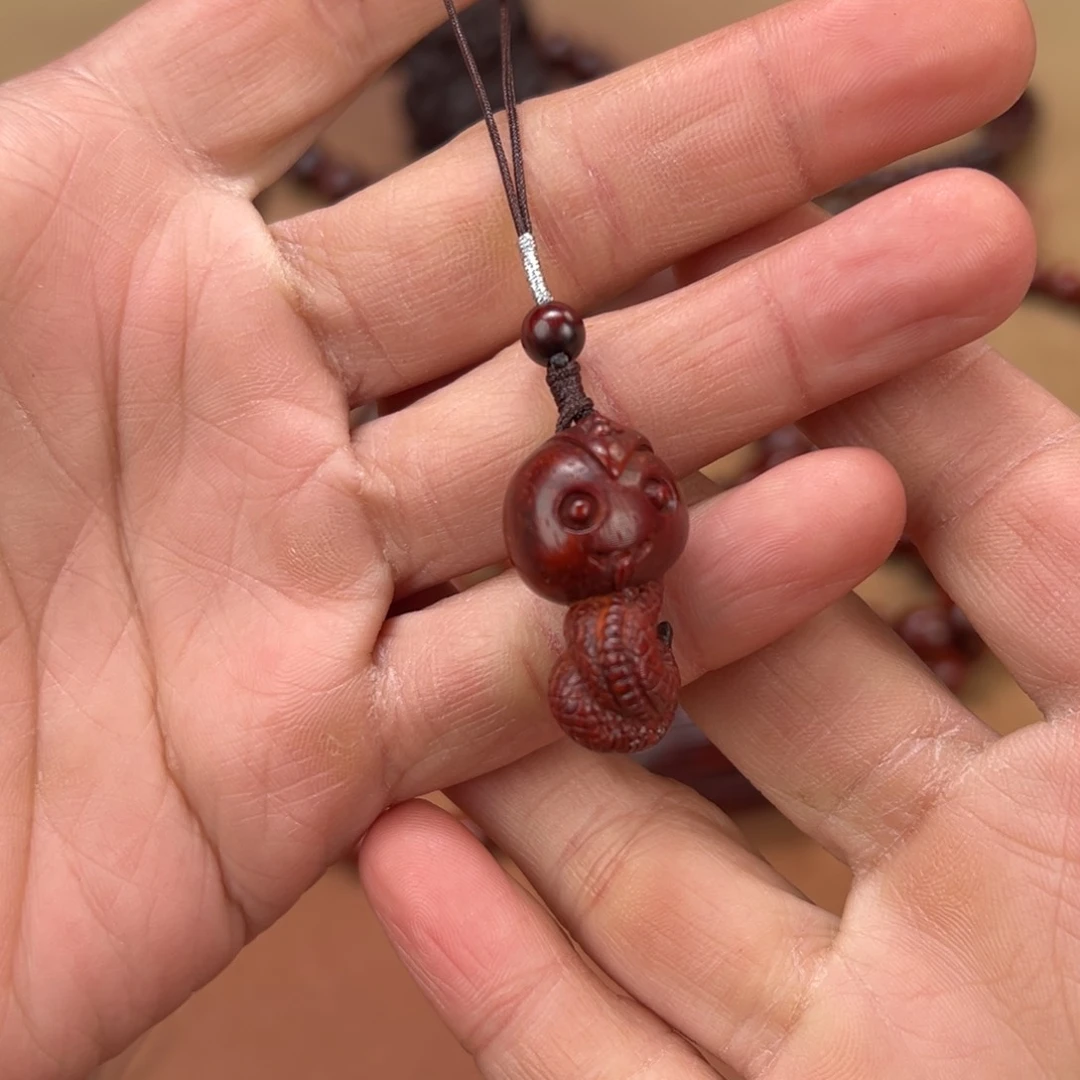 檀香紫檀（小叶紫檀）吊坠蛇宝宝，28.8