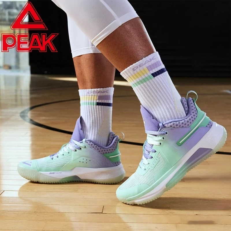 匹克态极篮球鞋闪现4代力量荧光版比赛透气实战防滑耐磨运动鞋