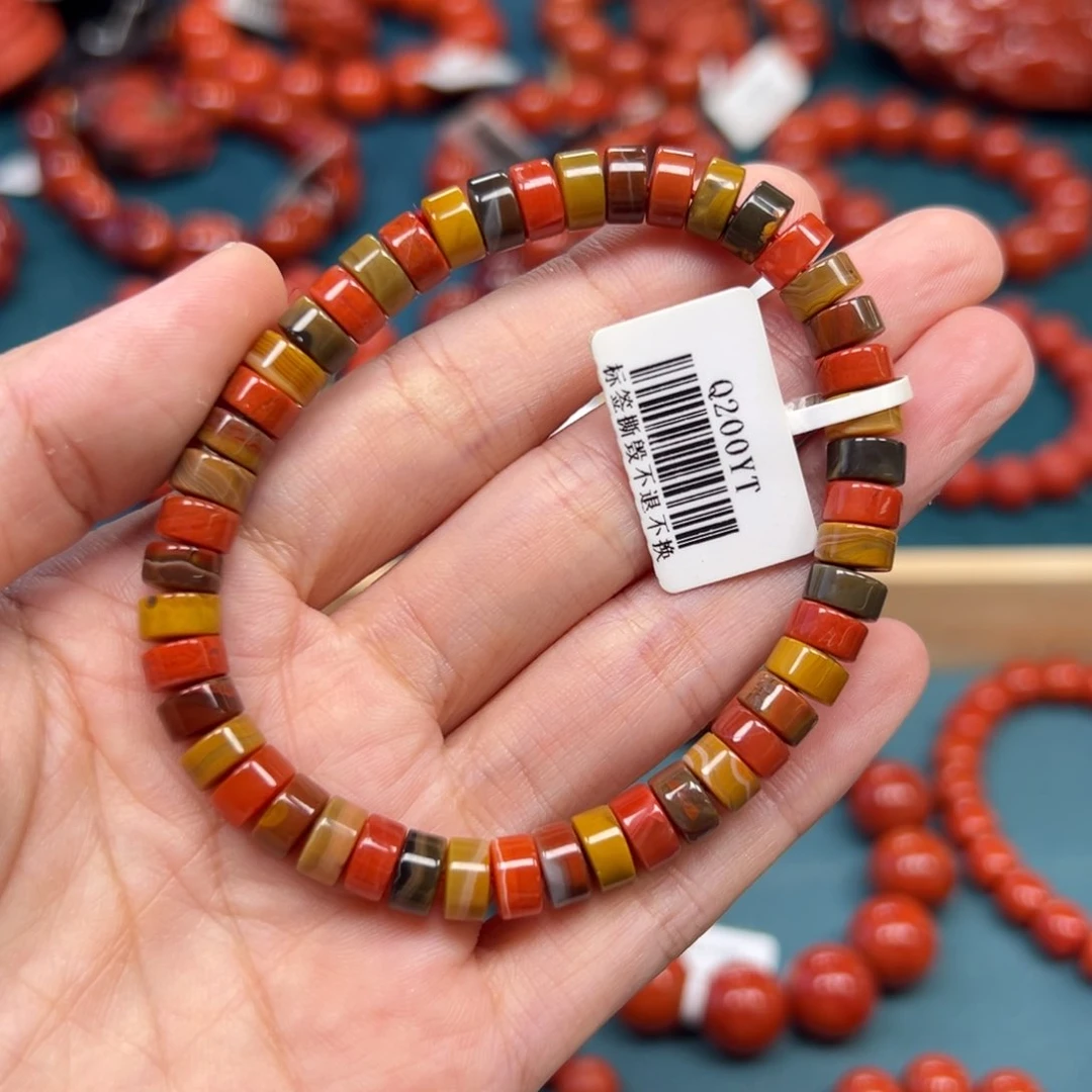 未镶嵌手串南红玛瑙包浆隔片7mm