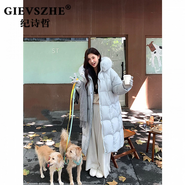 纪诗哲羽绒服女款温柔保暖女2025冬季新款中长款流行爆款长款外套