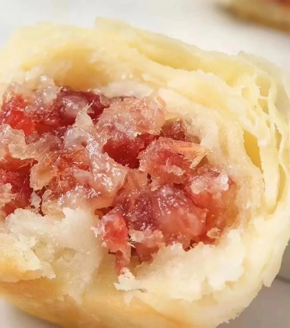 老式酥皮独立包装火腿月饼60克